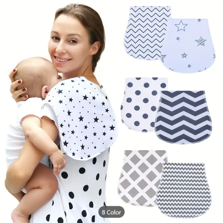 FLOWER BABY 3 pack burp cloths BIBS