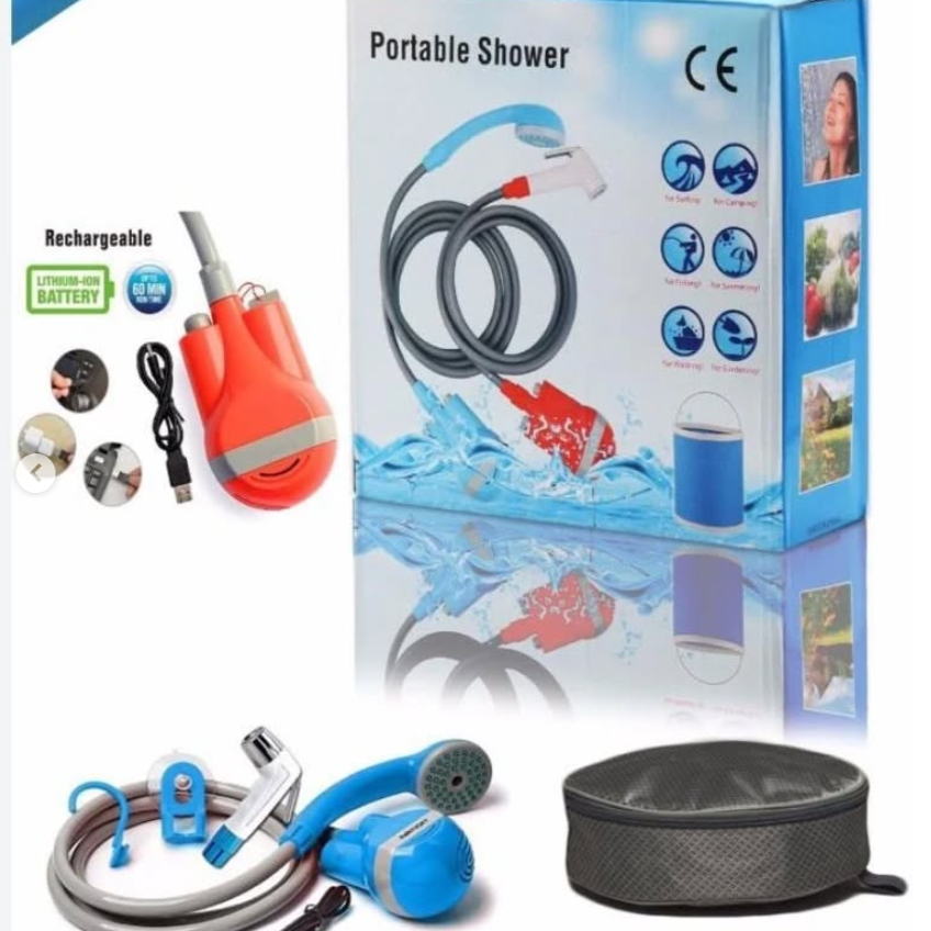 RECHARGEABLE CAMPING PORTABLE SHOWER
