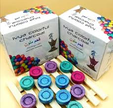 IVYA COLORFUL CHARCOAL 80PCS