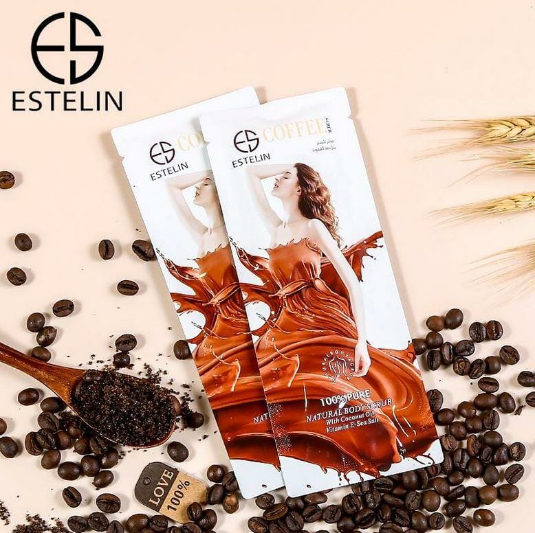 ESTELIN COFFEE SCRUB 2PC