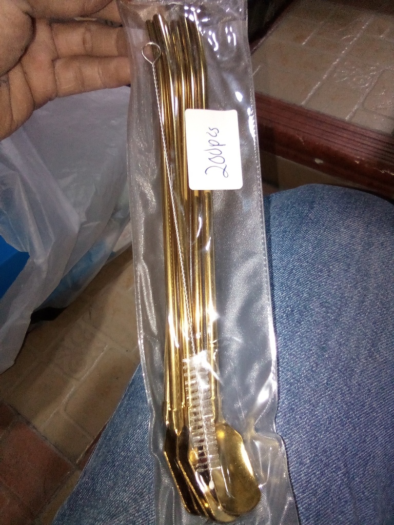 SRAW SPOON GOLD