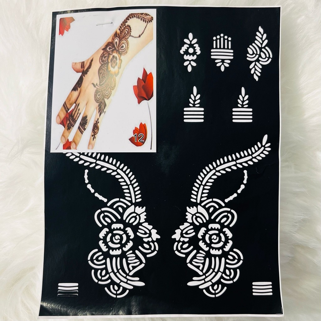 HENNA hand sticker A-1217