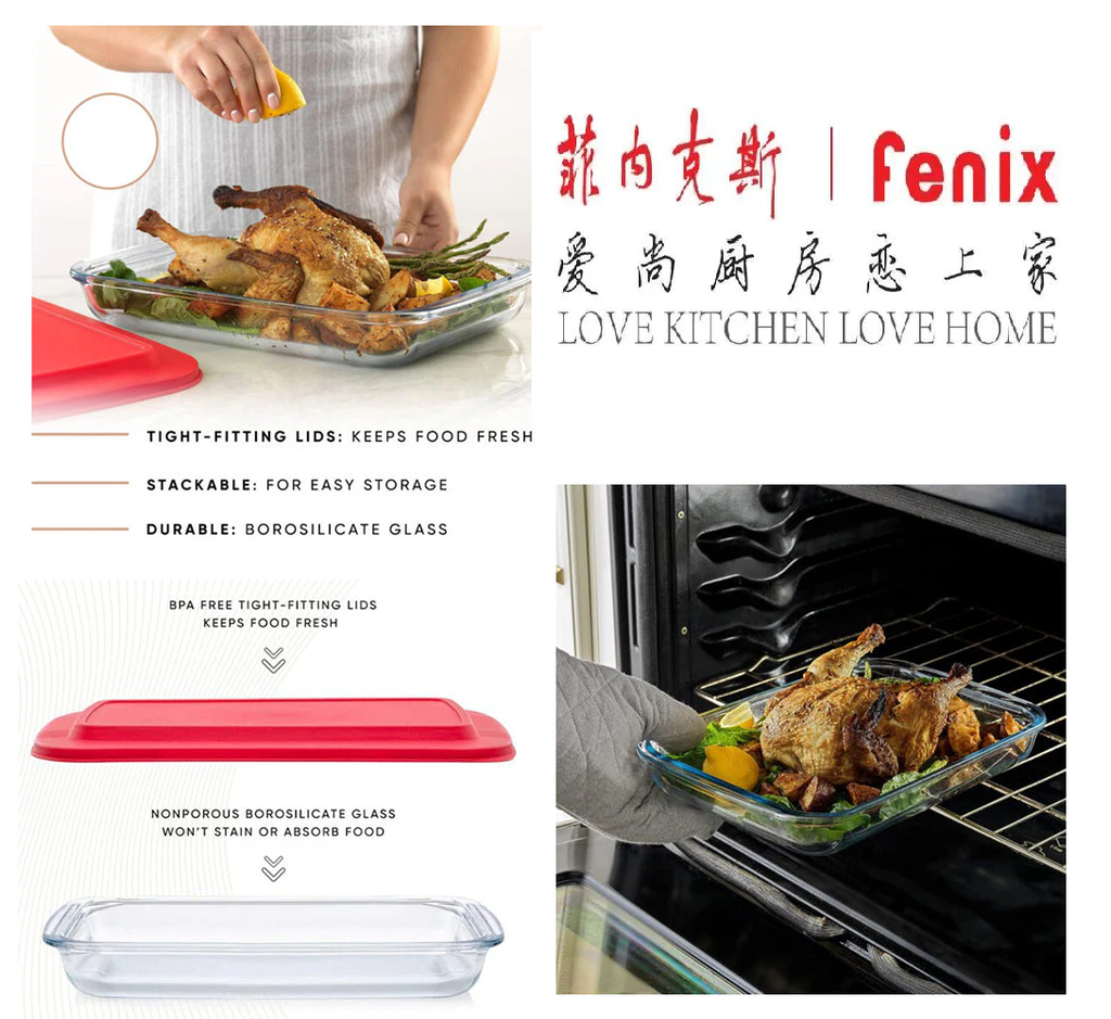 FENIX tempered glass bakeware