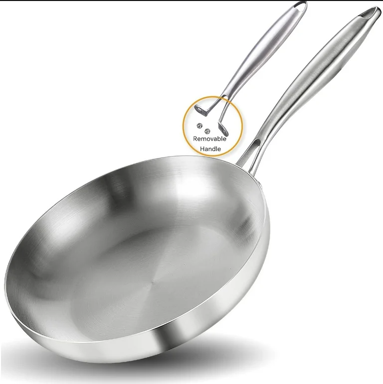 HOMEWAY steel tri-ply pan 26cm