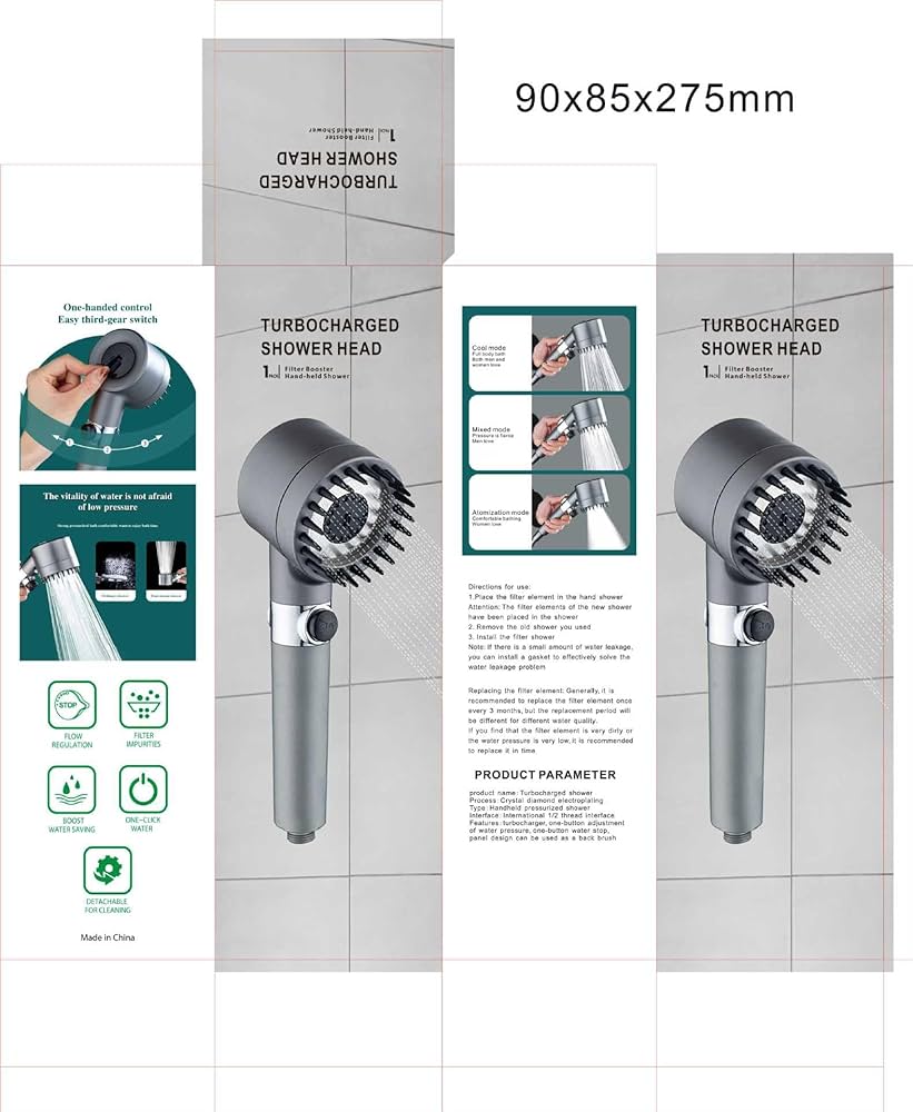 TURBOCHARGED SHOWER HEAD SFZ-194
