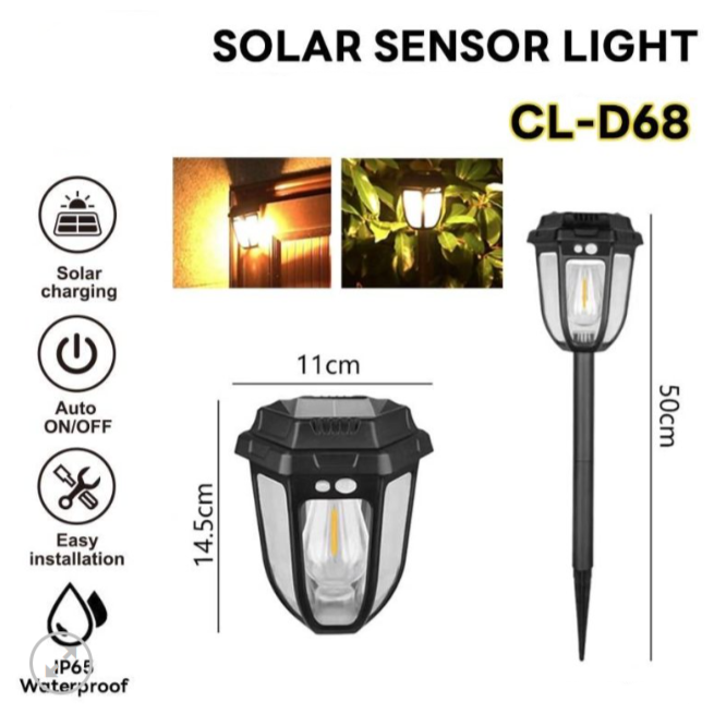 GARDEN SOLAR SENSOR LIGHT