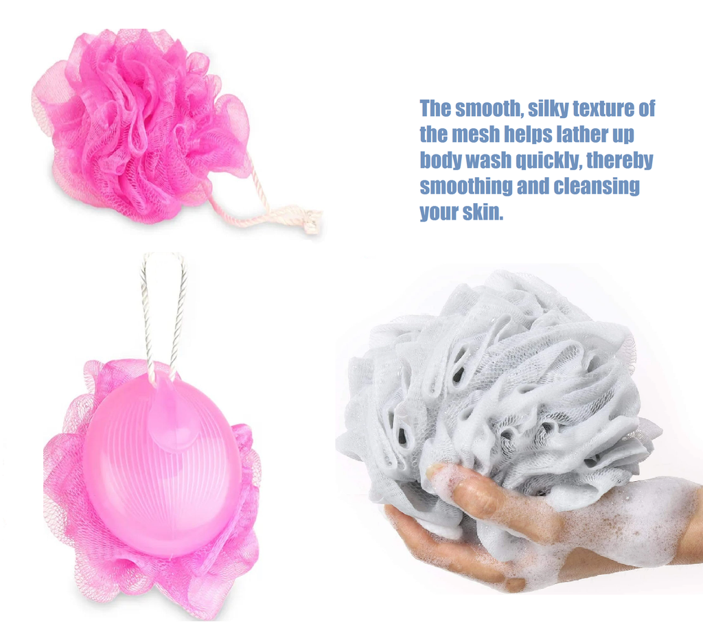 SHOWER NET SCRUBBER