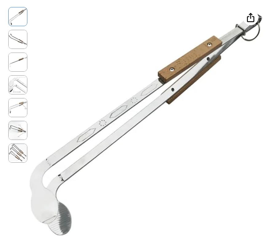 WOODEN HANDLE CHARCOL CLIP 48CM