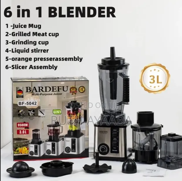 BARDEFU BLENDER 6IN1 9500W 3L