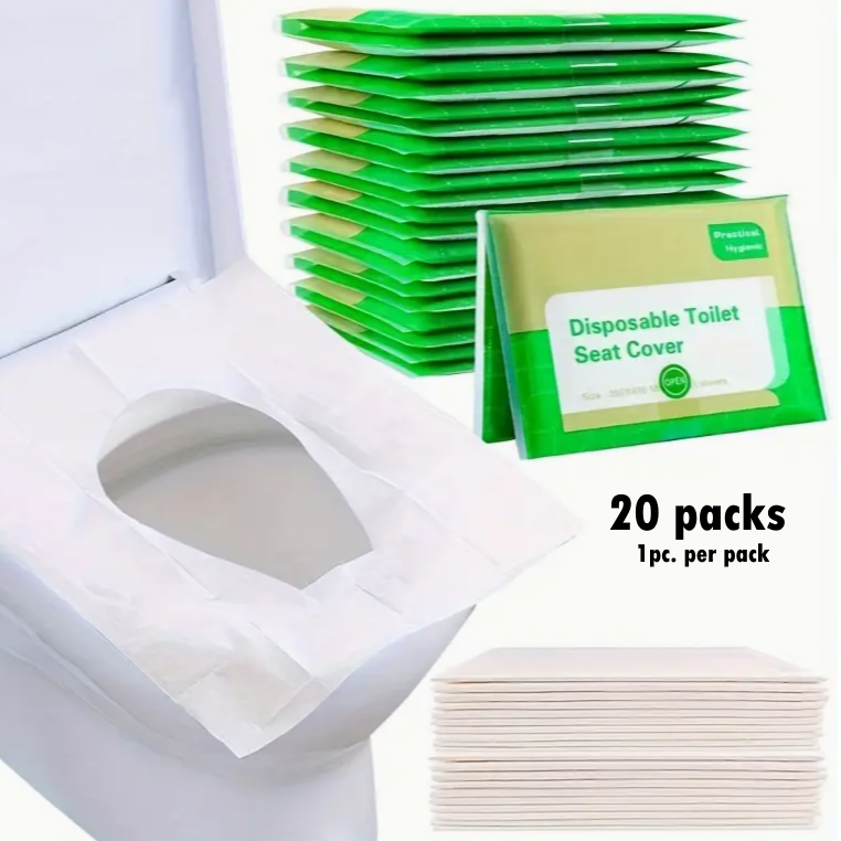 DISPOSABLE TOILET SEAT COVER 20PACKS 4*45