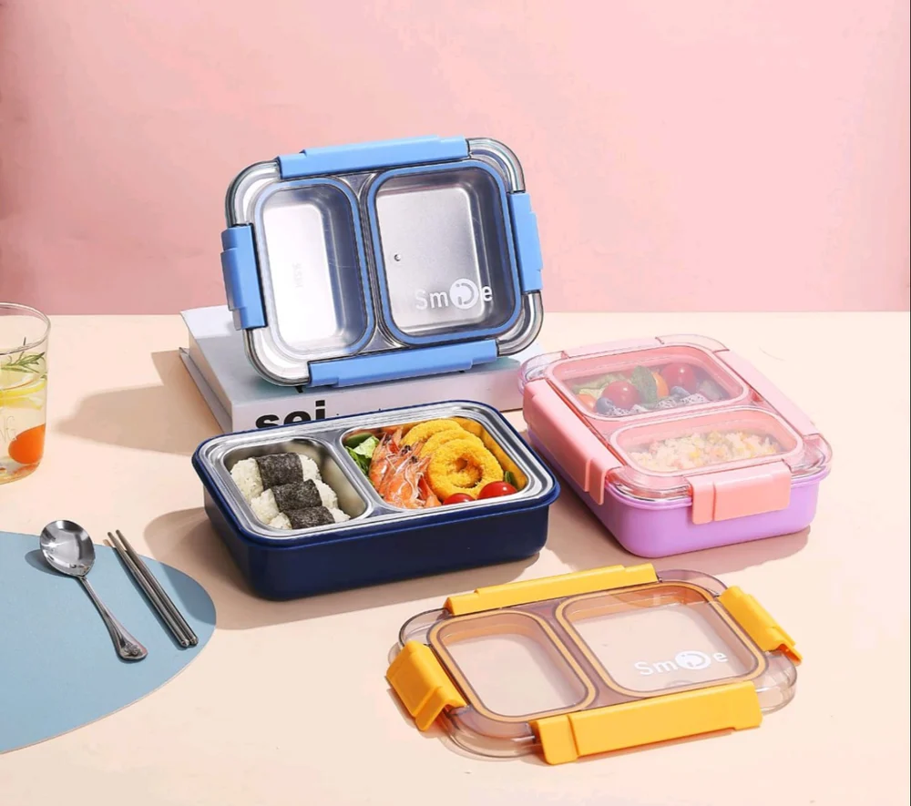 IQIX SS PARTITION SEAL LUNCH BOX 750ML