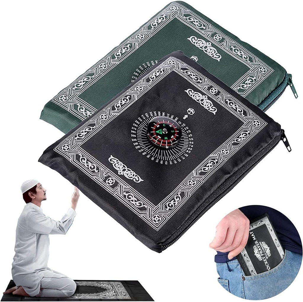 ITALO POCKET PRAYER MAT W/COMPASS 70*120CM