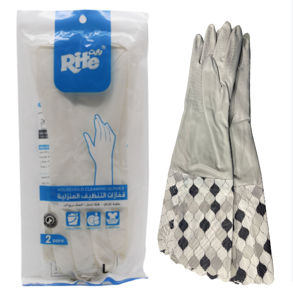 RITE CLEANING GLOVES COTTON LINING 1PAIR
