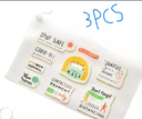 CARTOON LOGO POUCH 3PCS 