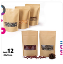 FOOD BAGS BROWN 12pcs