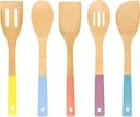 GREEN BAMBOO SPATULA COLORFUL 1PC