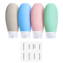 TRAVEL SILICONE BOTTLE SET 4PCS