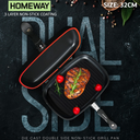 HOMEWAY die cast grill pan 32cm