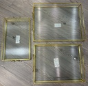 ACLERIC TRAY GOLD 3PCS