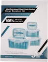WASH DRAIN BASKET/STORAGE/CONTAINERS 5PCS SET